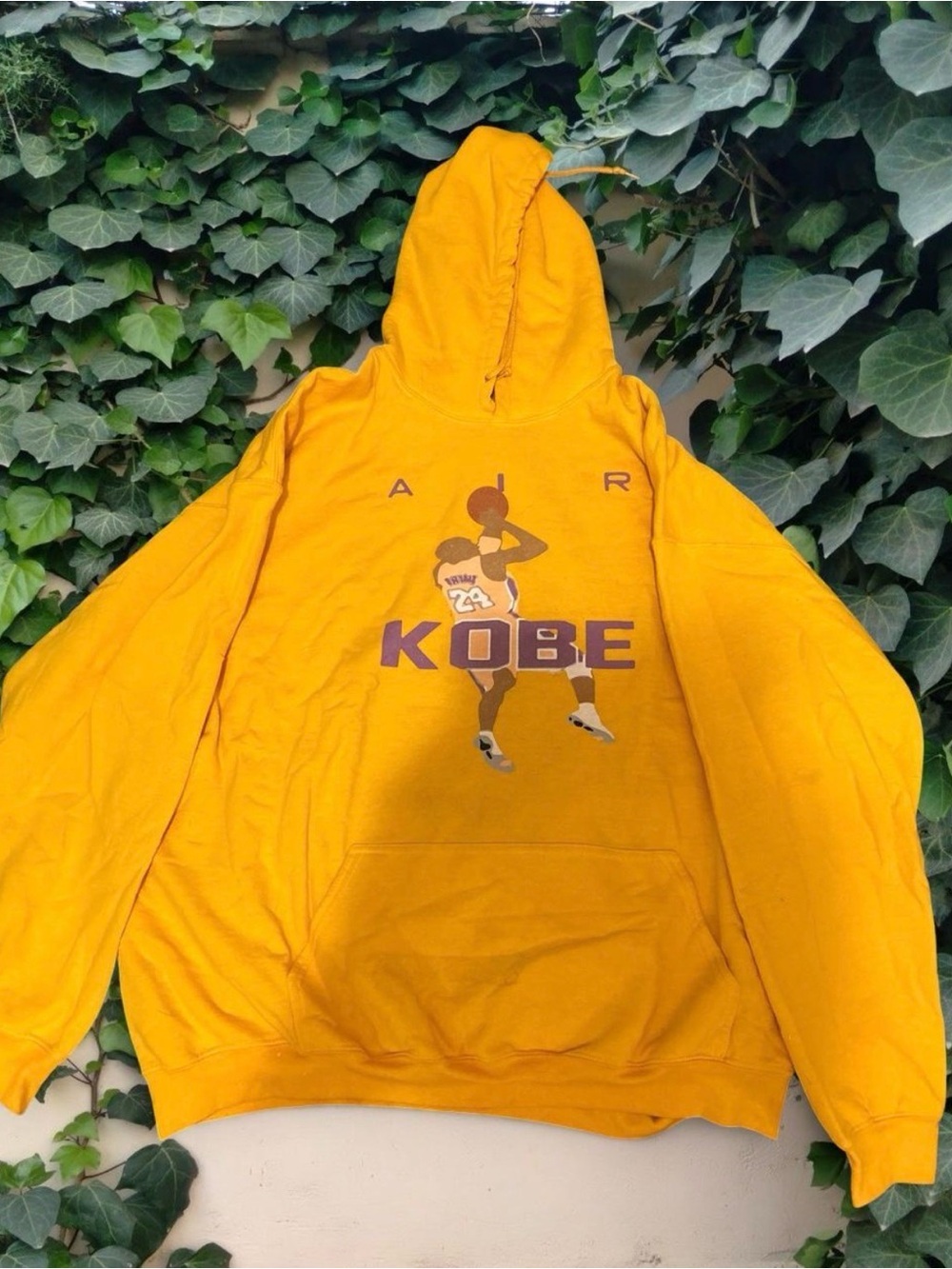 Nike Yellow Graphic Kobe Pullover Hoodie